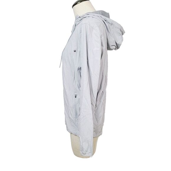 Vuori Outdoor Trainer Shell Jacket S Gray Stretch‎ Lightweight Full-Zip Hooded - Picture 5 of 12